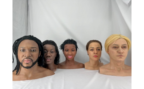 高仿真立體人像模型，用于主觀(guān)實(shí)景評(píng)價(jià)，膚色測(cè)評(píng)，頭發(fā)皮膚等細(xì)節(jié)