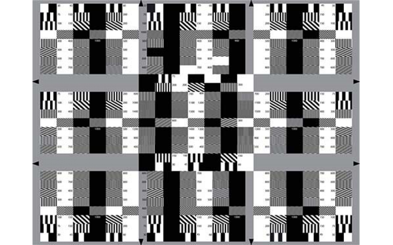 TE96-Q 孔徑分辨率Chart圖