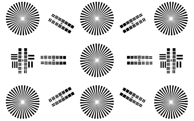 TE140-Q 電影攝像機(jī)分辨率Chart圖