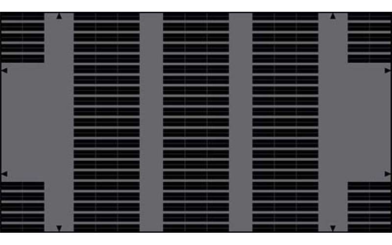 TE124-Q HDTV分辨率Chart圖(100-600線對每像高)