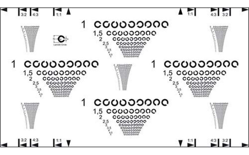 TE245-Q ie Landolt圓分辨率Chart圖
