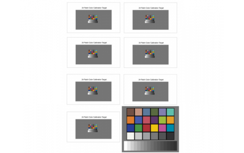小型色彩灰階恰圖