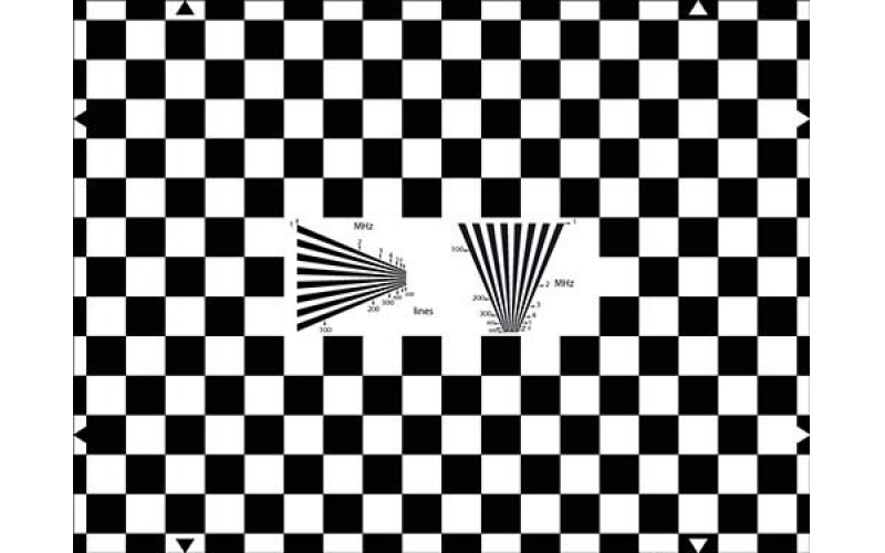 TE102-Q  畸變、分辨率棋盤格Chart圖