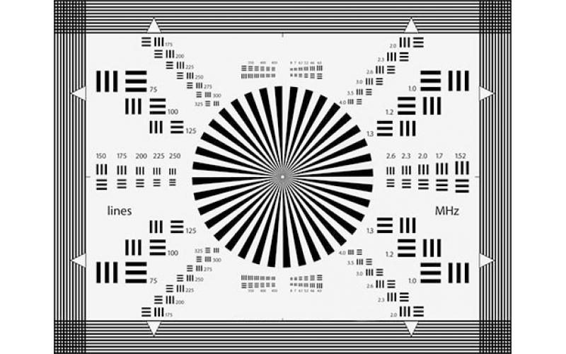 TE100-Q 鏡頭焦距Chart圖