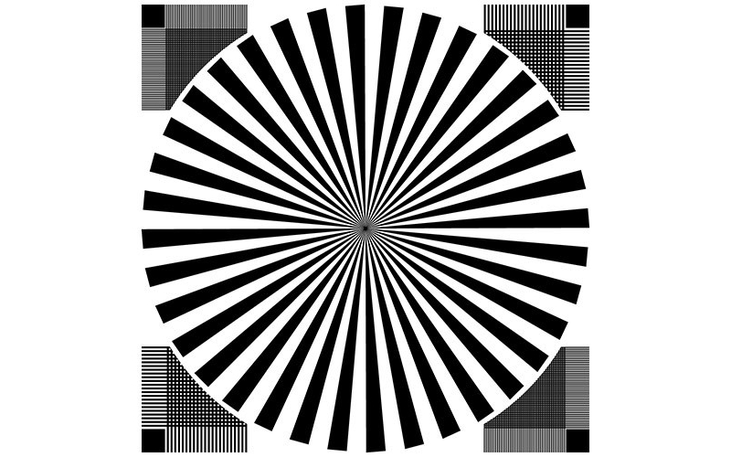 TE133-Q 帶角線對(duì)焦Chart圖