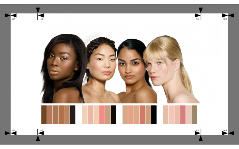 膚色測試卡 四種不同膚色還原能力評測